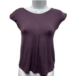 NWT M Collection eggplant stretchy top S
